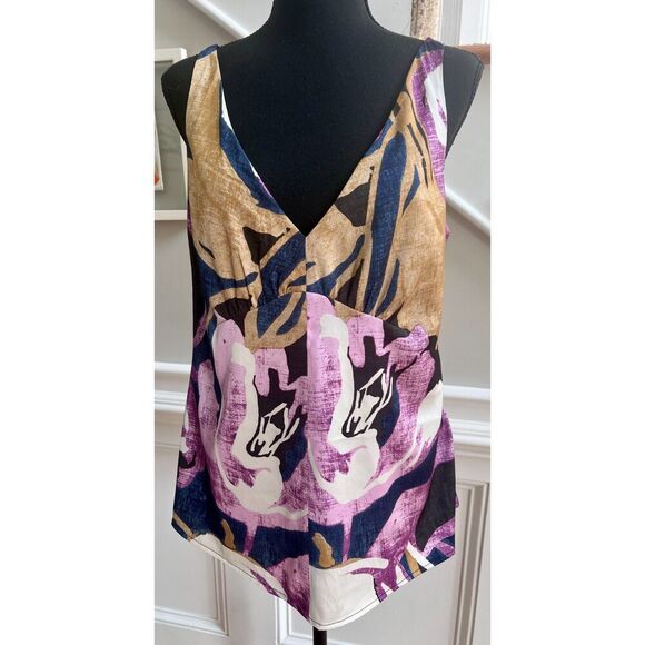 Banana Republic multi-color tank blouse size M - Picture 1 of 7